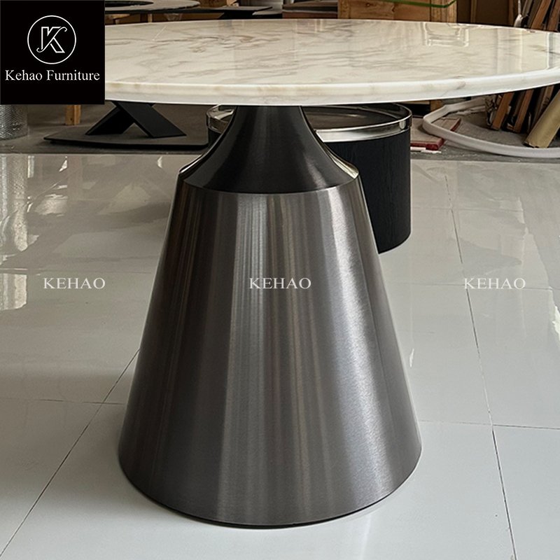 Factory Customization Dining Furniture Natural Luxury Marble Dining Table Round Dining Table For Restaurant