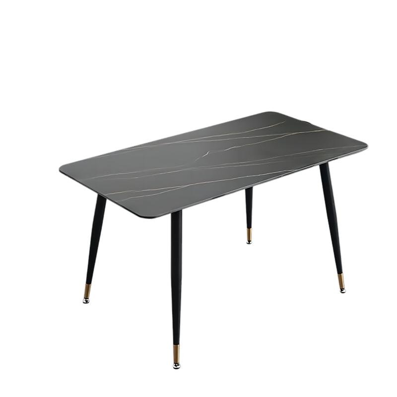 2024 Hot Sale Dining Room Furniture Ceramic Dining Table 120x80 Modern Kitchen 6 Seater Simple Marble Dining Table