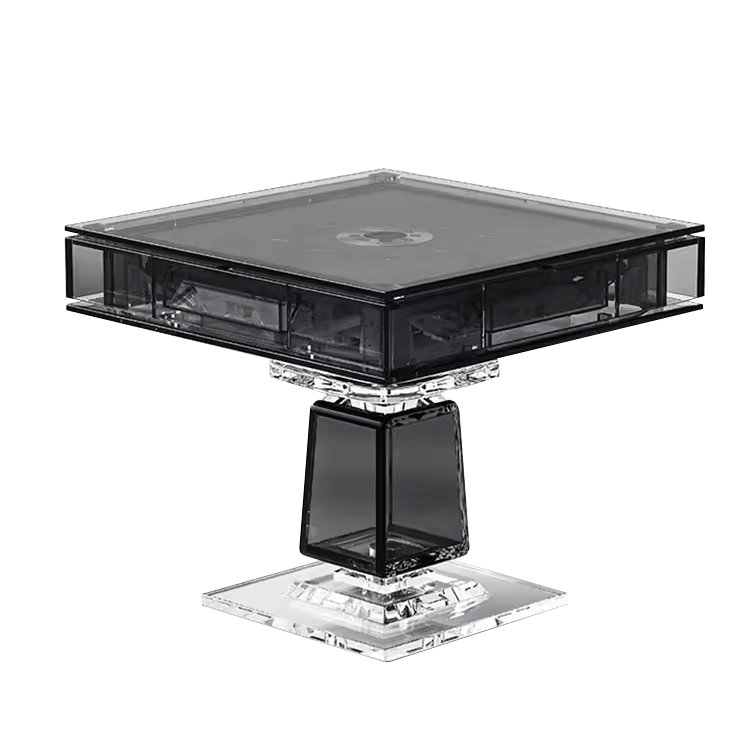 Luxury High-End Automatic Electric Mahjong Machine Club Game Room Family Villa Table Multi-Functional Acrylic Mahjong Table