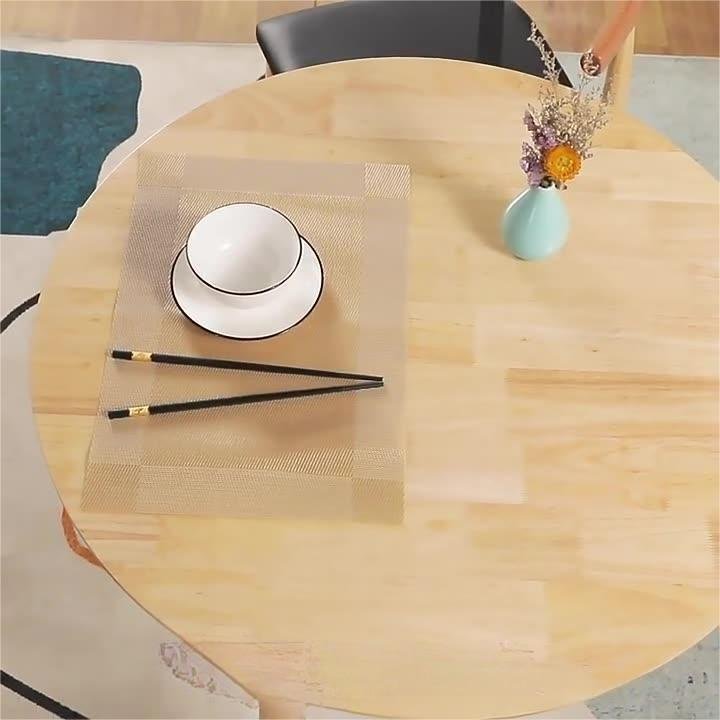 Nordic Simple Full Solid Wood Small round Table Modern Design Leisure Reception Balcony Tables and Chairs for Family Use
