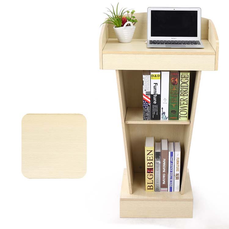 New Design Pop Sale Speech Desk Wooden Material Stage Lecture Designs Speech Table For School