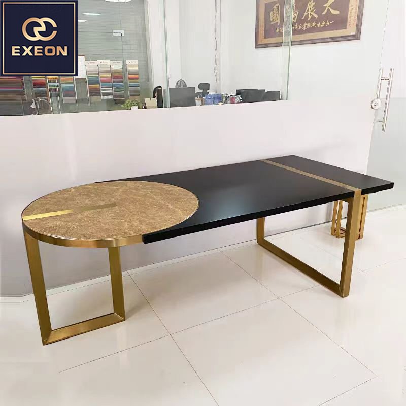 Modern Luxury Irregular Design Dining Table Restaurant Furniture Custom Design Marble Top Dining Table