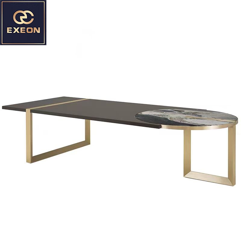 Modern Luxury Irregular Design Dining Table Restaurant Furniture Custom Design Marble Top Dining Table