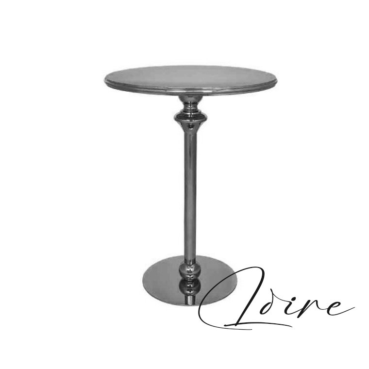 hot selling gold metal glass high luxury cocktail bar table for wedding banquet