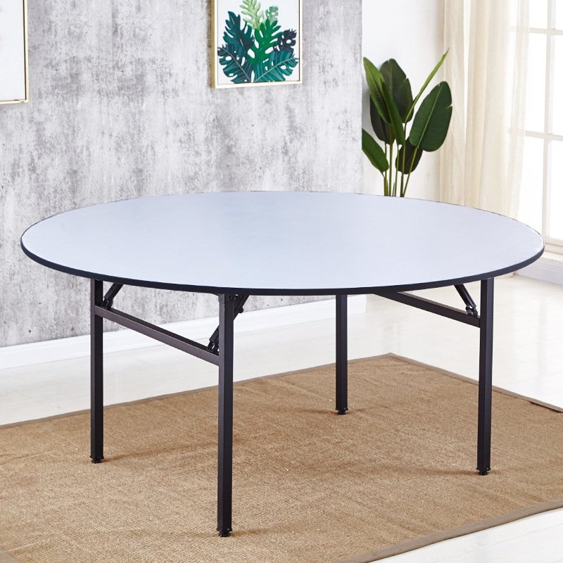 Wholesale PVC Top 6ft Banquet Wedding Round Plastic Folding Tables And Chairs For Events