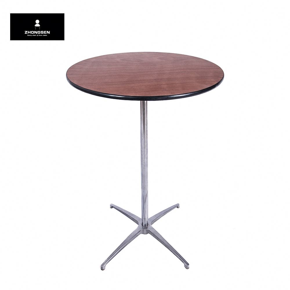 High Quality Best Sale Wooden Modern Plywood Banquet Round Dining Bar Cocktail Tables