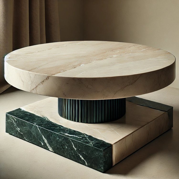 Strange Shaped Natural Stone Small Table Living Room Beautiful Texture Decorative Table Apartment Restaurant Dining Table