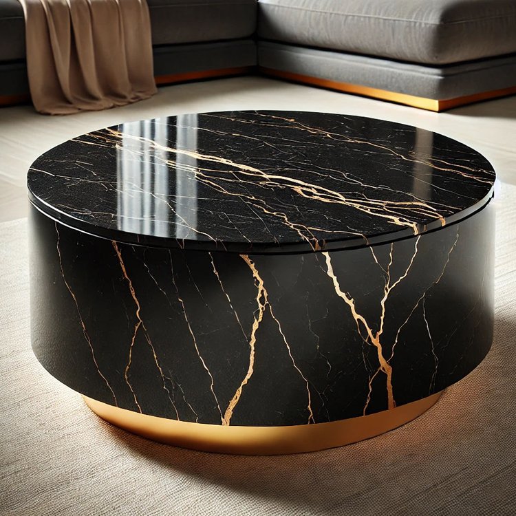 Strange Shaped Natural Stone Small Table Living Room Beautiful Texture Decorative Table Apartment Restaurant Dining Table