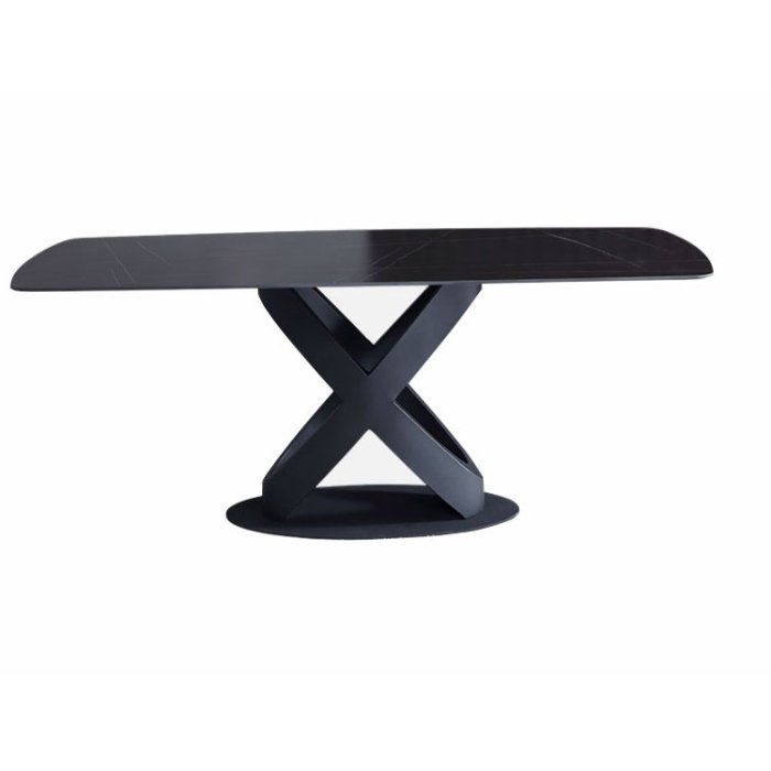 Modern Dining Table Marble Stone Tables With Metal Leg