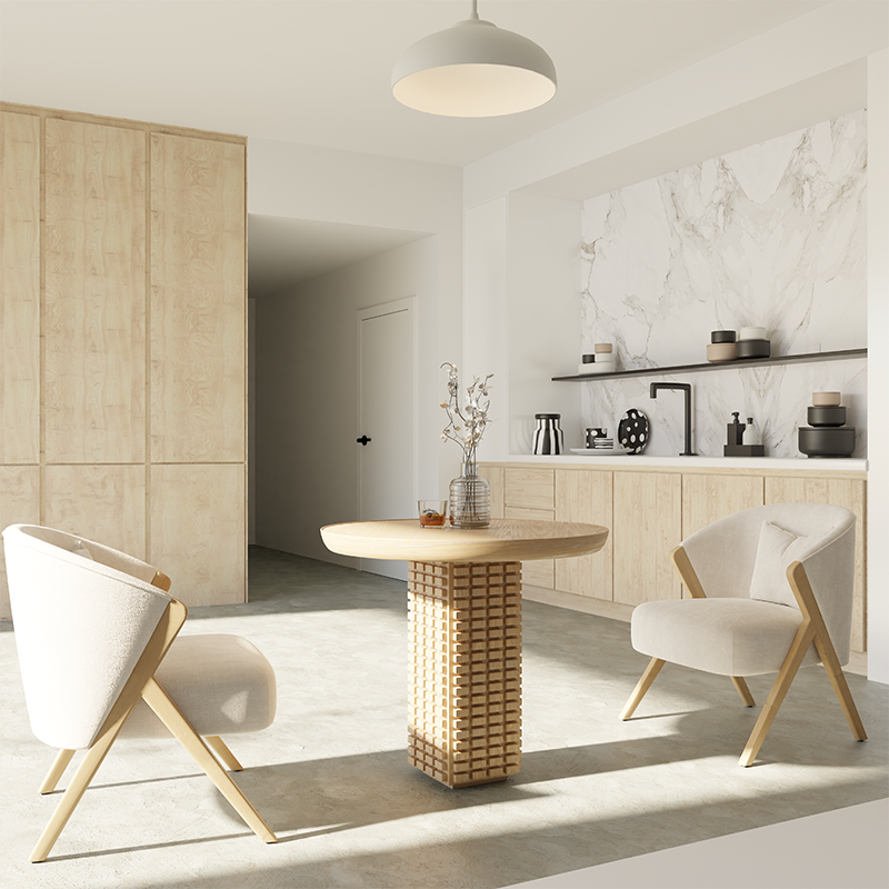 Mrs Woods Hot Sale High Quality Recycled Pine Wooden Luxury Simple Round Dining Table Set For Living Room Furniture