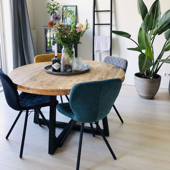 Good price Restaurant dining room furniture marble round table dining table
