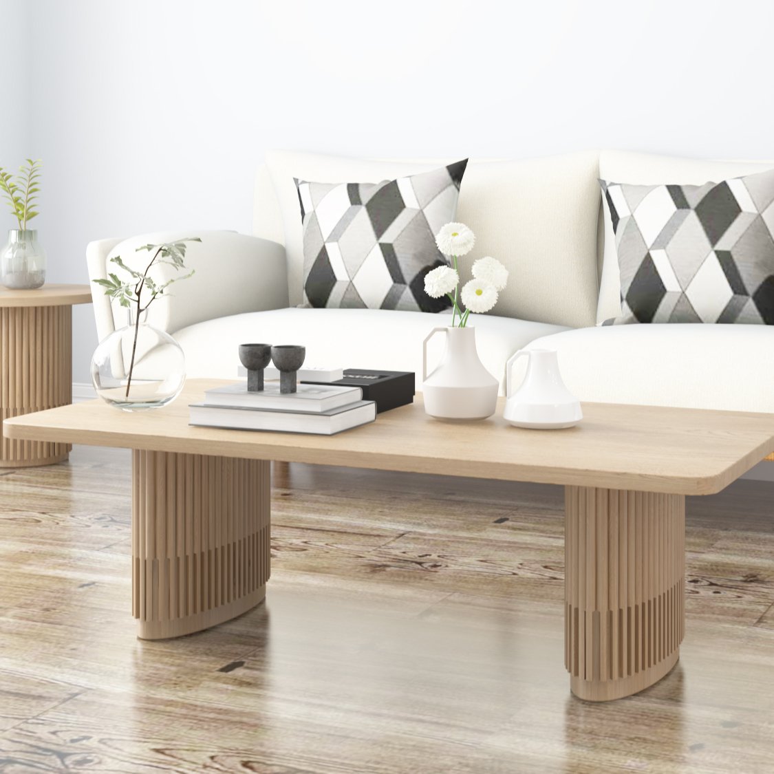 MRS WOODS Reclaimed Solid Wood Nordic Black Dining Table Ribbed Modern Luxury Dining Table Oval Restaurant