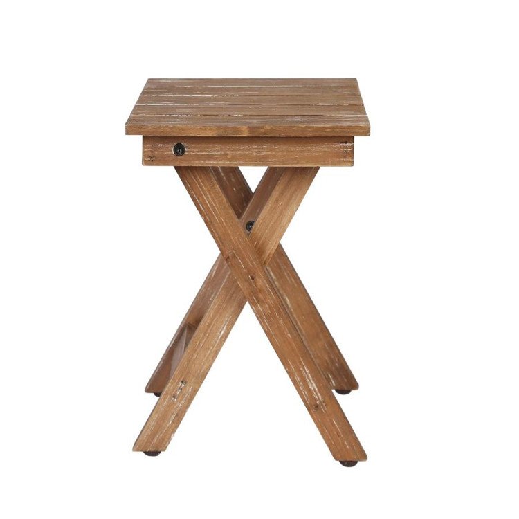 Vintage home decorative patio plant stand solid wooden snack tray tables