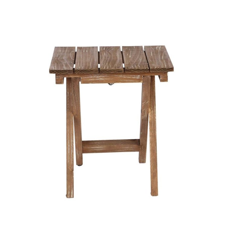 Vintage home decorative patio plant stand solid wooden snack tray tables