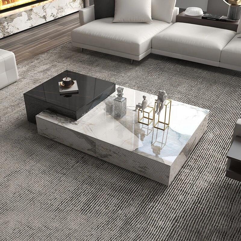 Modern Hotel Tables Minimalism Factory Wholesale Price One-stop Solution Square Side Table Stone Side Table Hotel Apartments