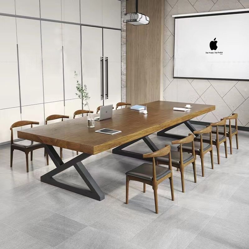 hot selling solid wood Conference Table wood furniture modern simple desk