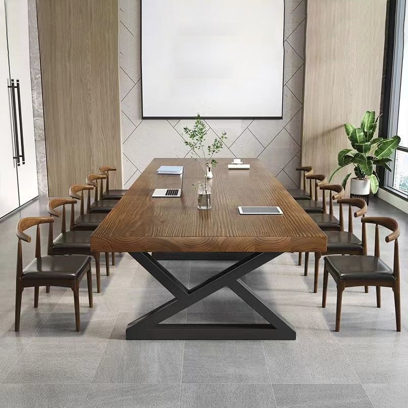 hot selling solid wood Conference Table wood furniture modern simple desk
