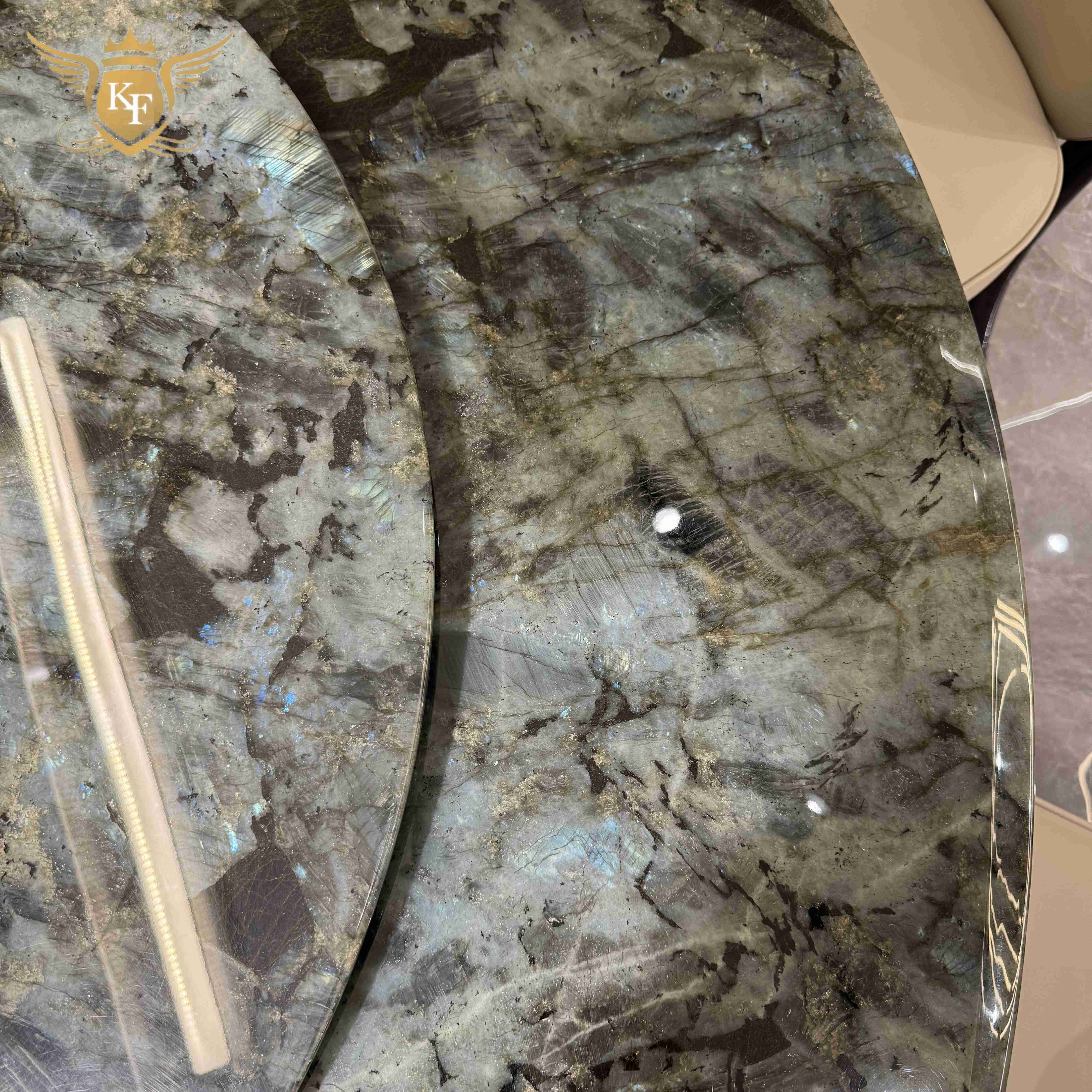 Green Stone Round Italian Luxury Big Dining Table 8 10 Modern Marble Extra Large Dining Table