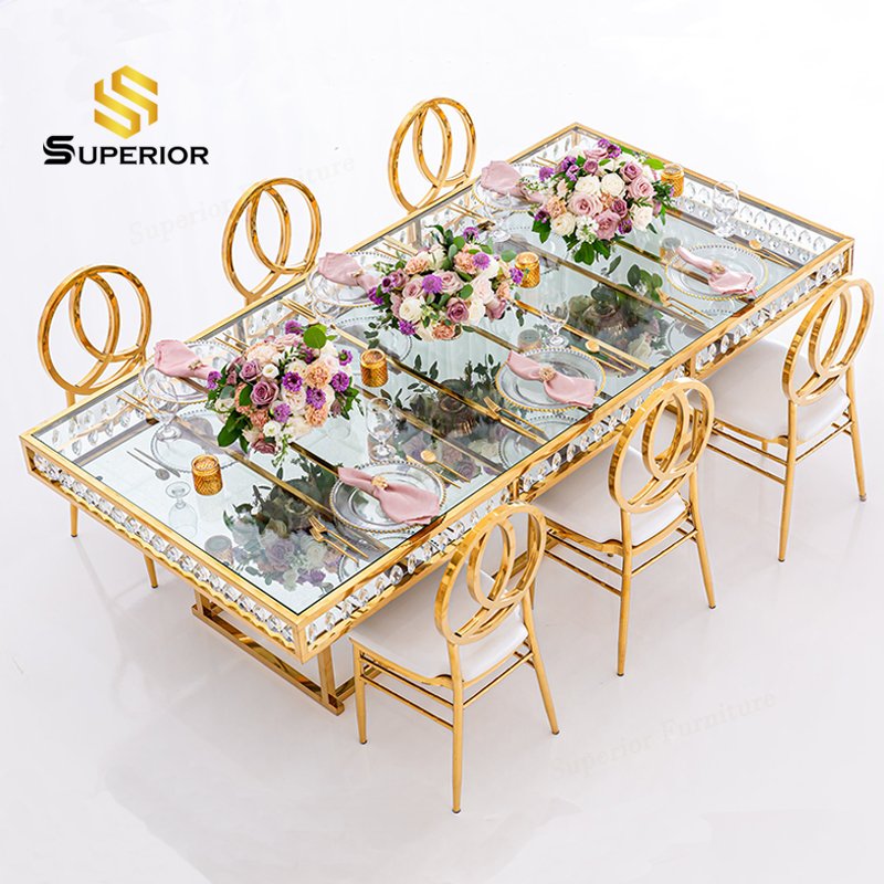 party rental furniture table mariage banquet party luxury event table and chair centres de tables