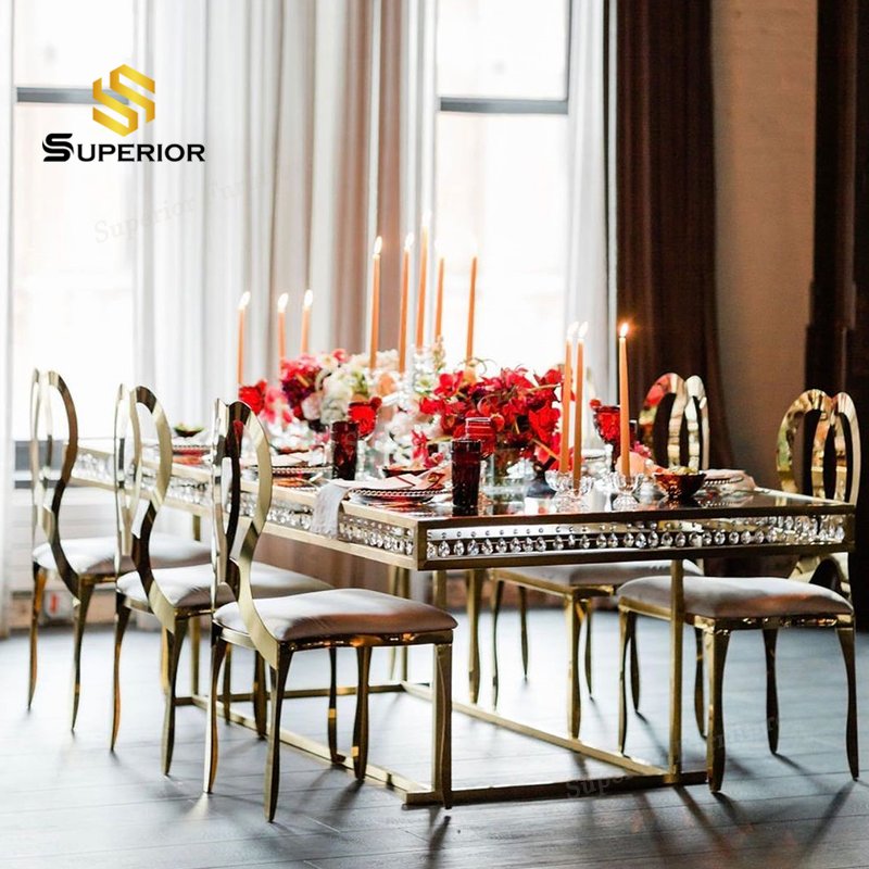 party rental furniture table mariage banquet party luxury event table and chair centres de tables
