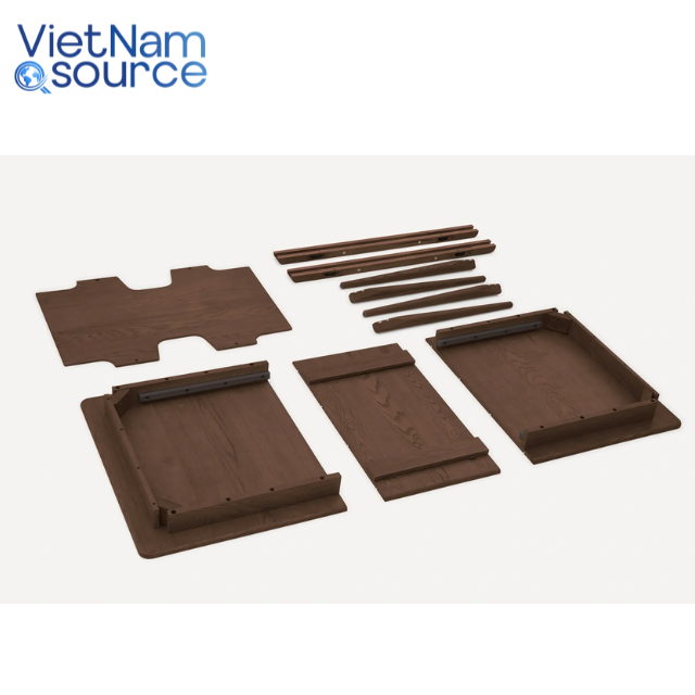 Opulent Elegance Expandable Dining Table: Solid Wood, Seats 8, Perfect for Modern Farmhouse or Luxury Dining Room Settings
