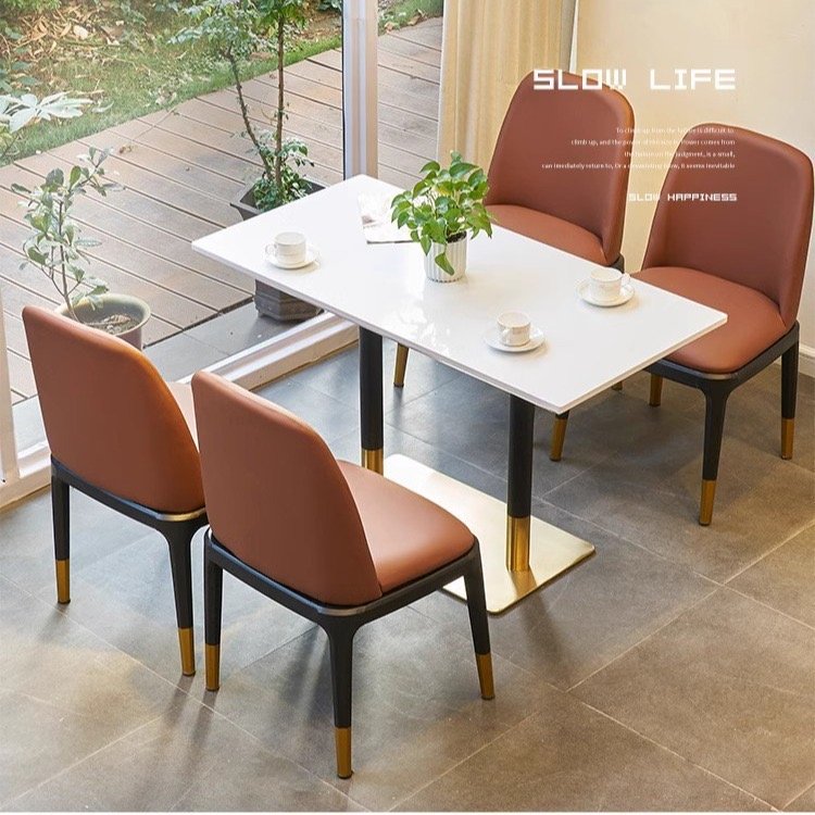 hot sale Cafe Bar Club Sofa Luxury Seating Booth, use cafeteria table 4 persons cafeteria table and chair