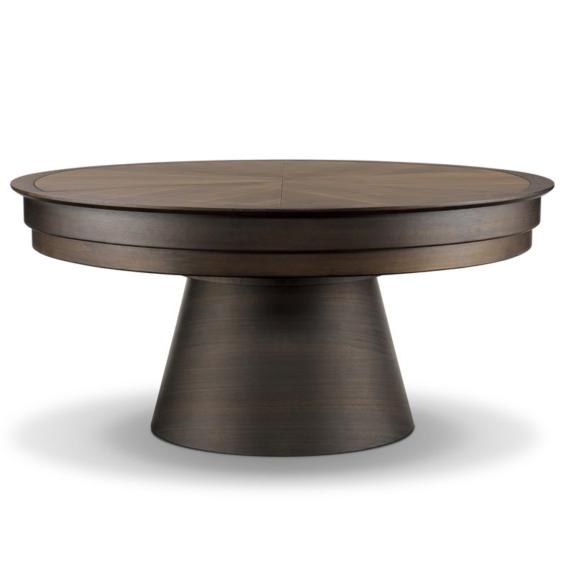 furniture Dapu New Sheen dining table new Chinese retractable dining table round dining table restaurant combination