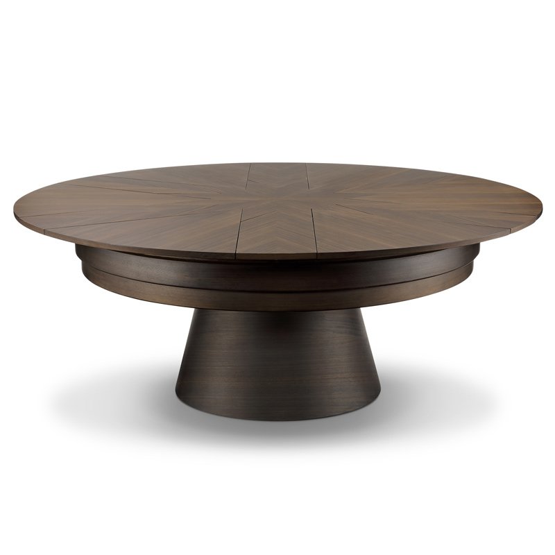 furniture Dapu New Sheen dining table new Chinese retractable dining table round dining table restaurant combination