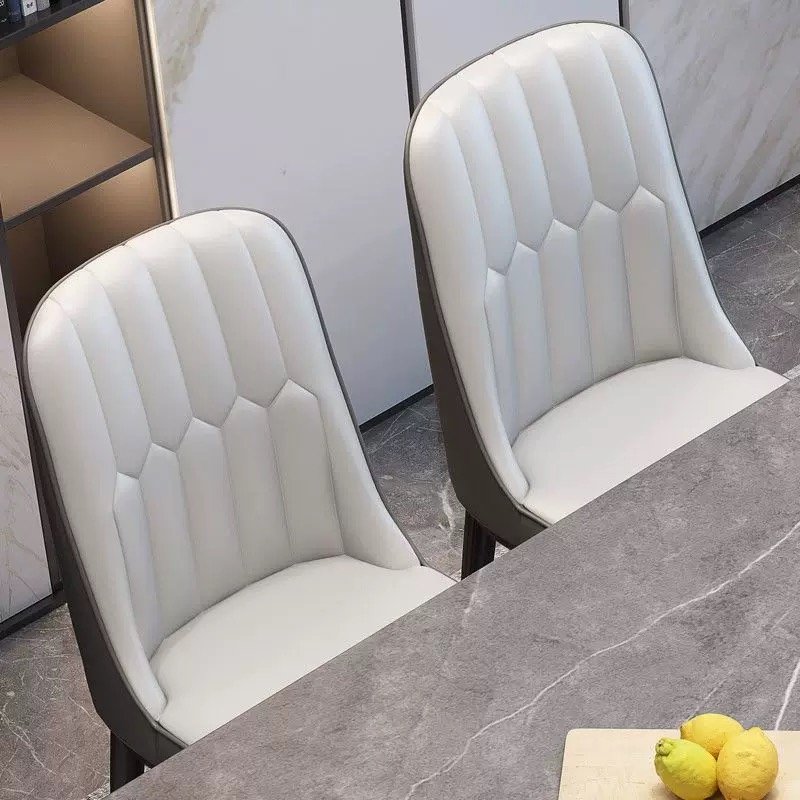 Italian Light Luxury Furniture Modern Dinning Table Set For 6 Rock Slab Rectangle Dining Table And Chairs Set For Dining Hall