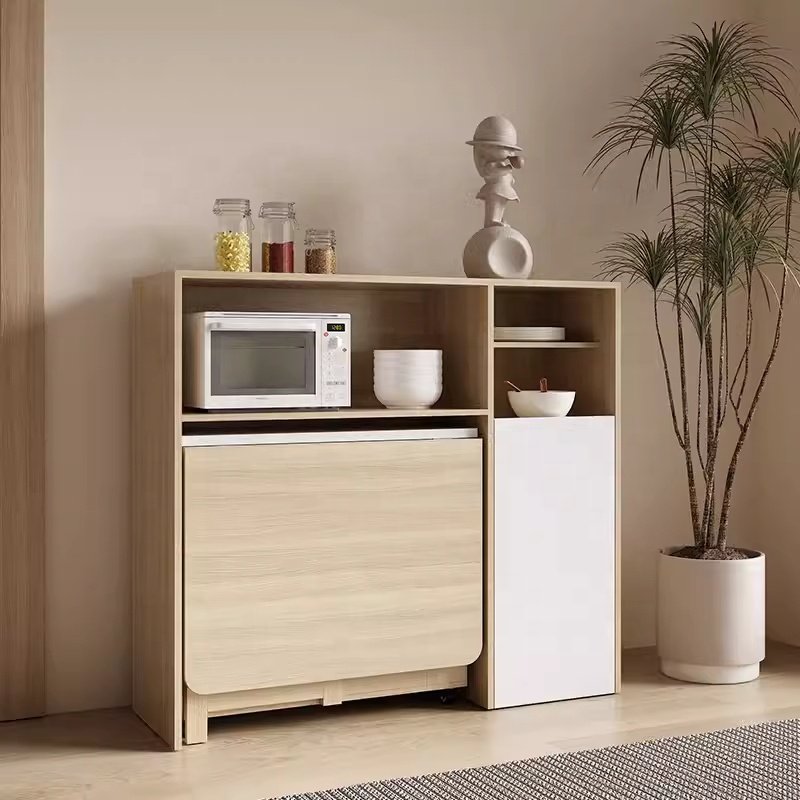 Wall Mounted Fold Down Table Multifunctional Folding Dining Table Hydraulic Folding Hardware Wall Drop Down Table