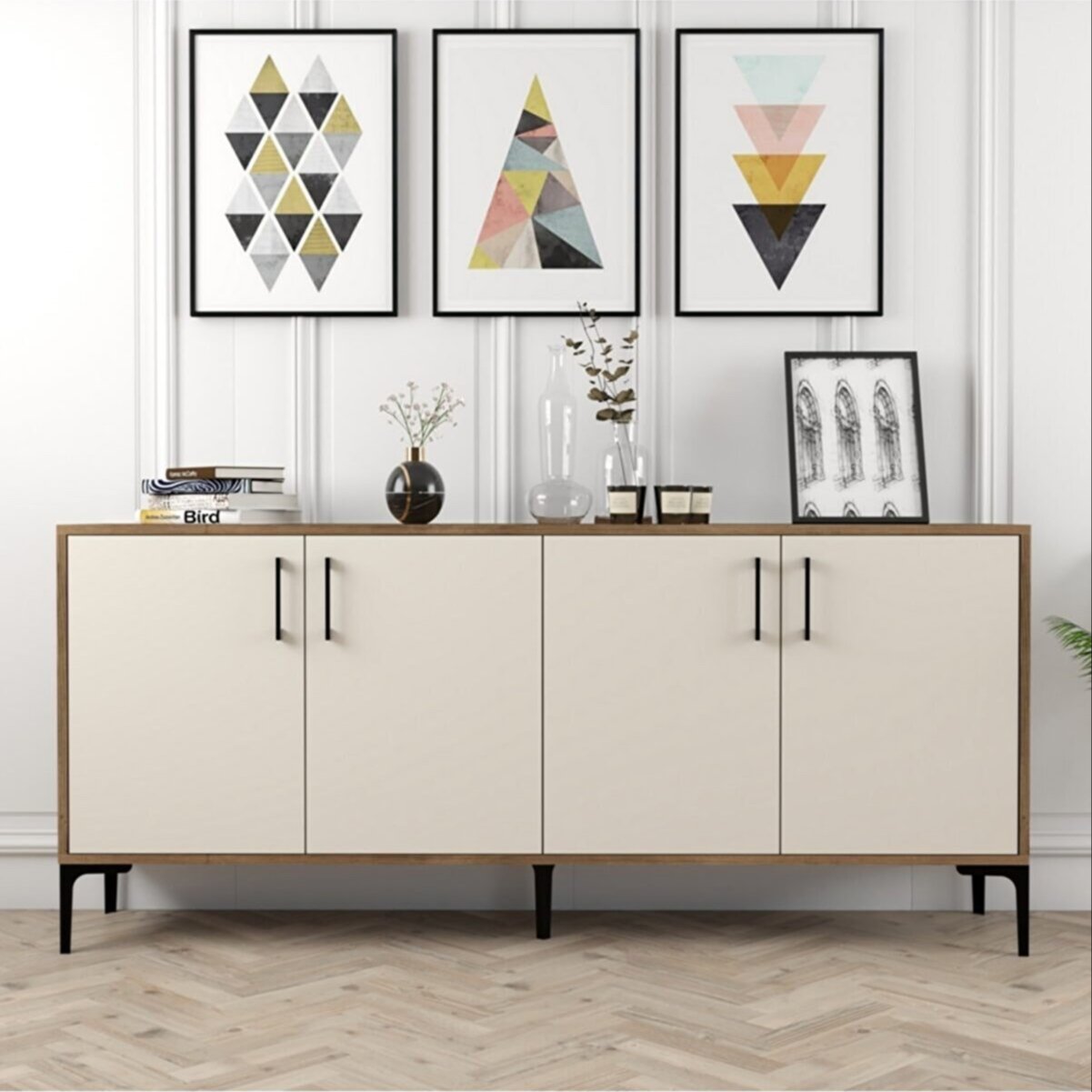 AFOSSA European Modern Console Table from Turkey Wooden Console Table With Storage for Living Room Kitchen Dining Room Furniture