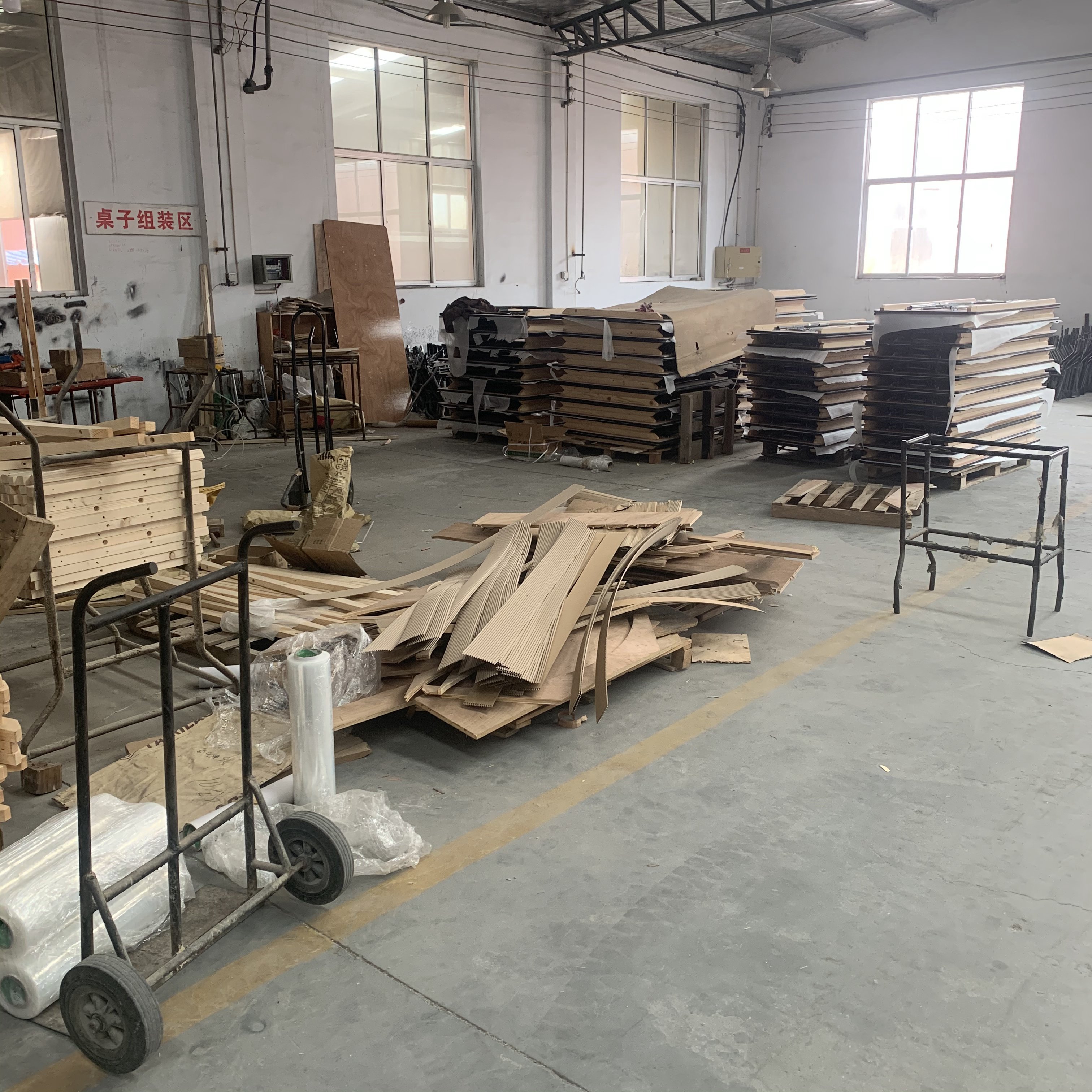 High Quality Best Sale Modern Plywood Banquet Folding Square Dining Tables