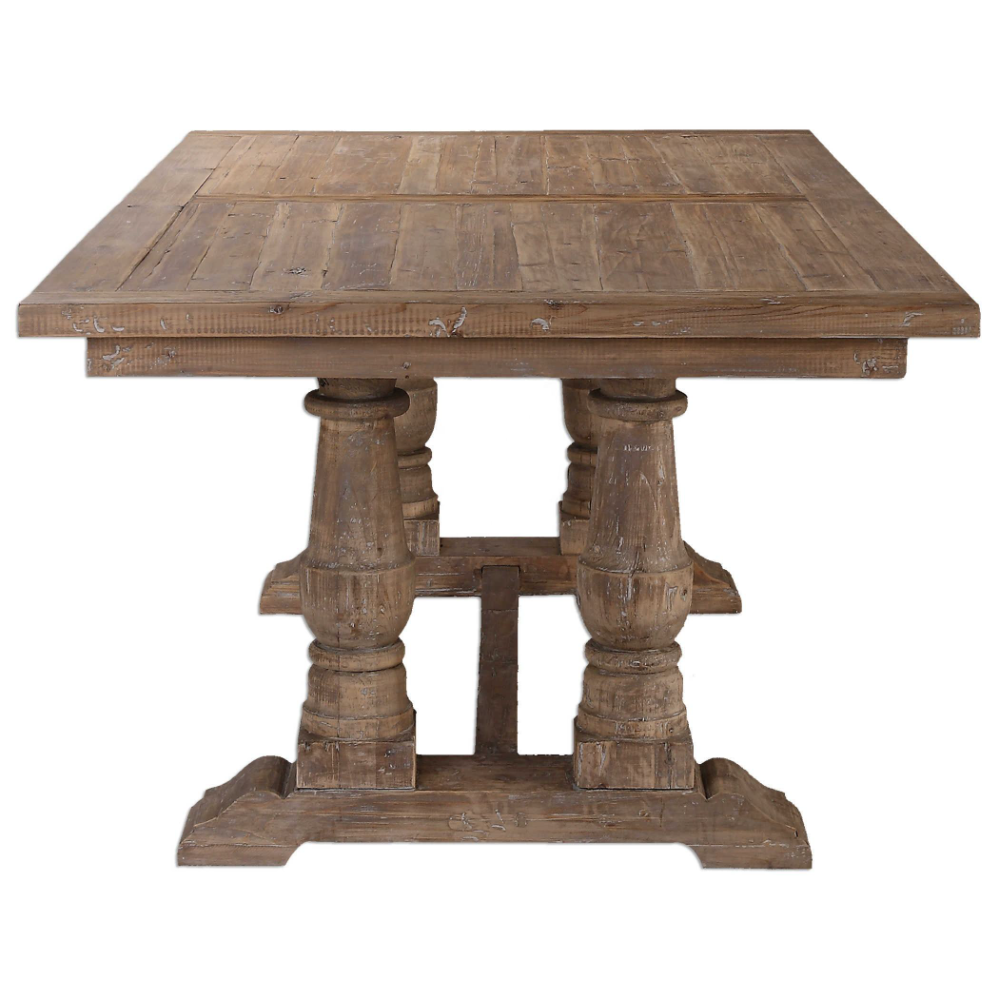 Hot sale antique solid wood farm table for banquet wedding dining events with elegant and durable design perfect