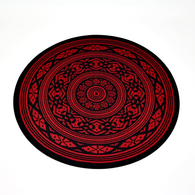 High grade round shape centerpiece cloth on the table For fashionable desk decoration Hakata textile