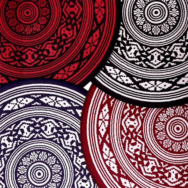 High grade round shape centerpiece cloth on the table For fashionable desk decoration Hakata textile