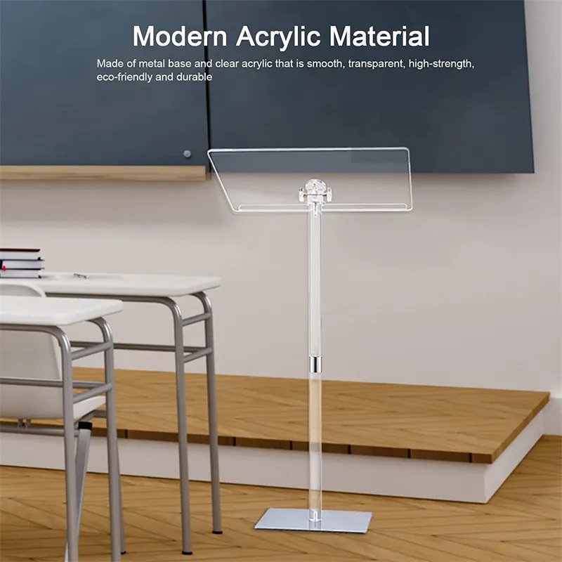 Factory Price Plexiglass Acrylic Pulpit With Stand Acrylic Lectern Podium For School Church