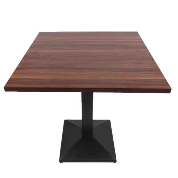Modern Simple Wooden MDF Dining Table with Metal Home Furniture for Restaurant and Dining Room Includes Dining Chairs