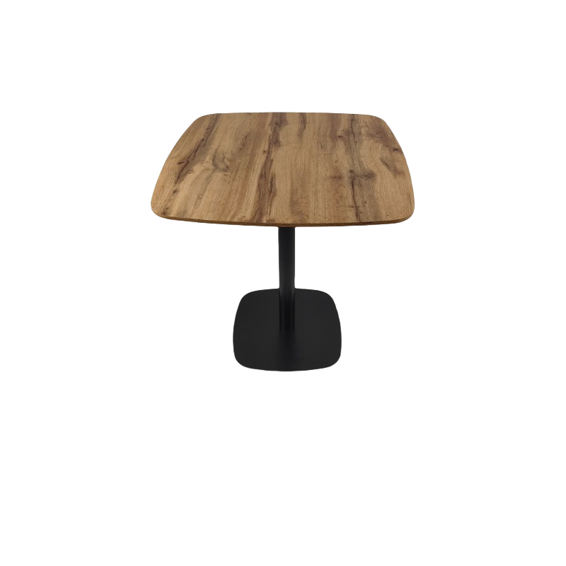 Modern Simple Wooden MDF Dining Table with Metal Home Furniture for Restaurant and Dining Room Includes Dining Chairs