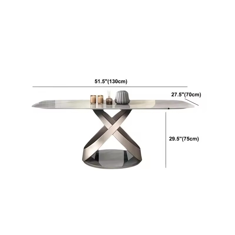 High-grade Modern Design Dining Table Set Non-adjustable Indoor Steel Glass Chair New Release Dining Room Furniture Metal KD