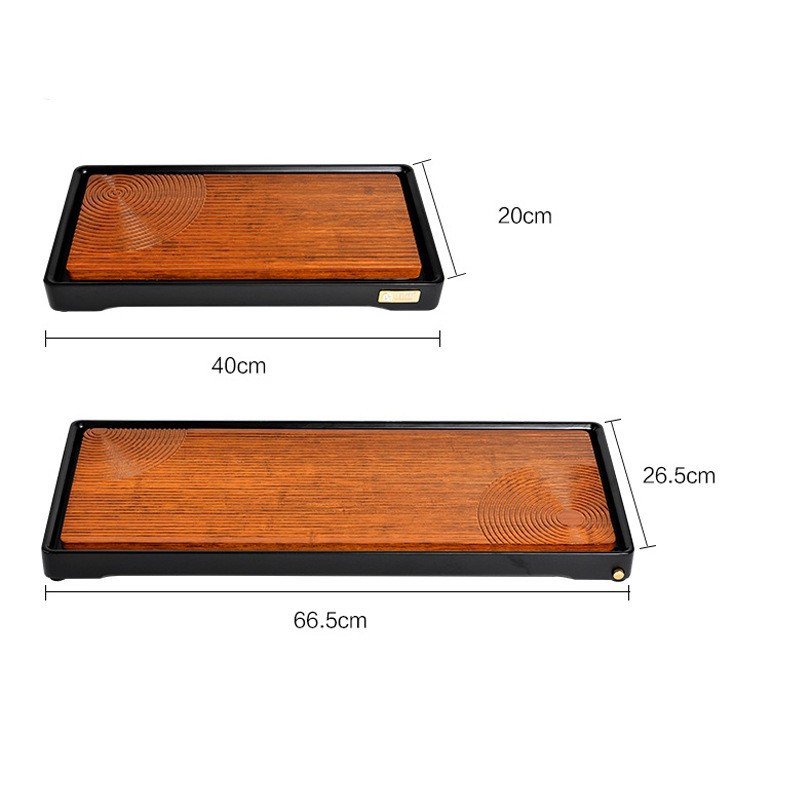 2024 new model Bamboo Gongfu Tea Tray Table Box with Water Storage for Kungfu Tea Set Chinese Home Furniture