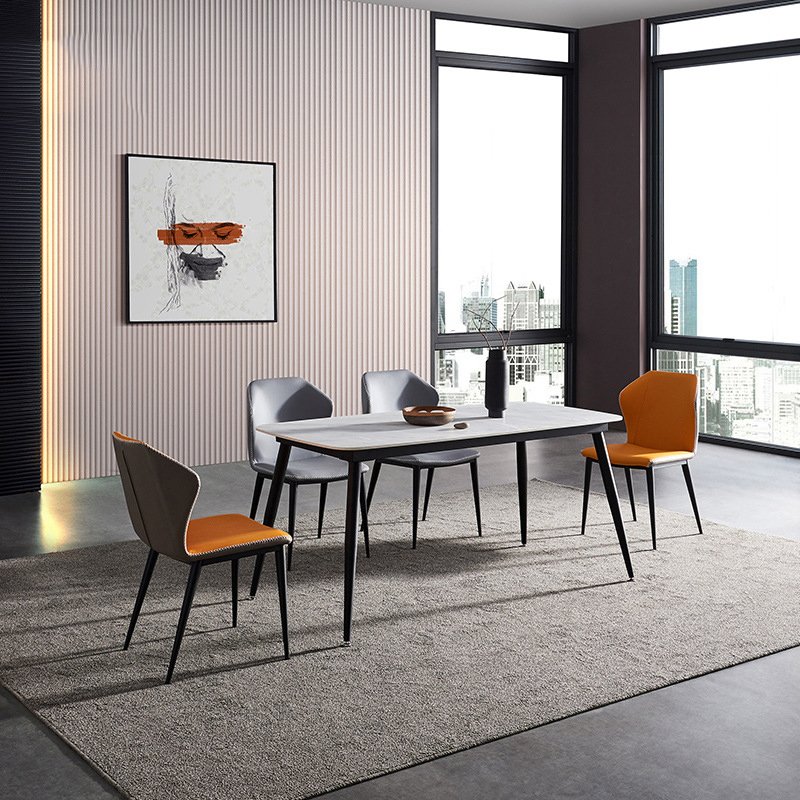 Customizable Nordic Stone Dining Table Sleek and Modern Design for Stylish Dining