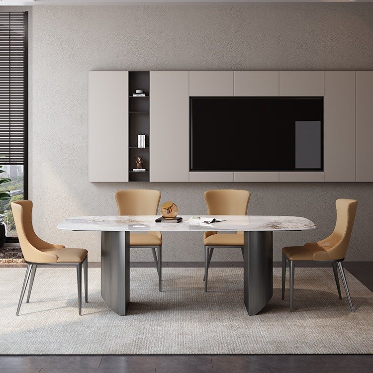 Good quality cheap modern center smart dining table center pieces 4 seater study room display table for living room