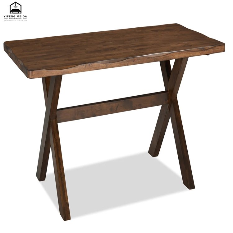 Buffet Furniture 2024 new style fashion simple wooden solid wood metal dining table
