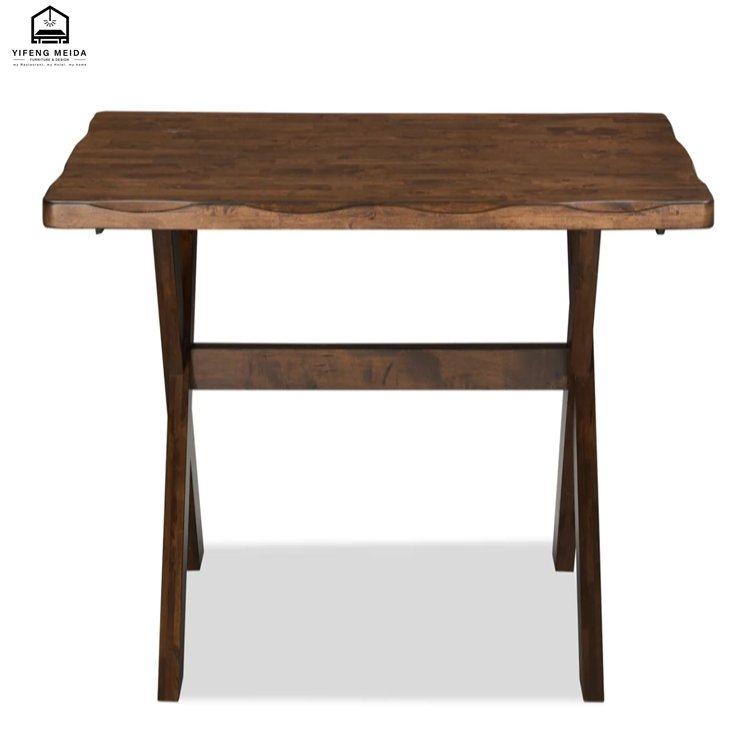 Buffet Furniture 2024 new style fashion simple wooden solid wood metal dining table