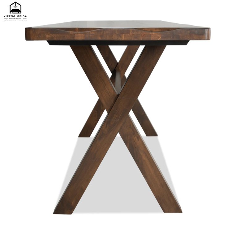 Buffet Furniture 2024 new style fashion simple wooden solid wood metal dining table
