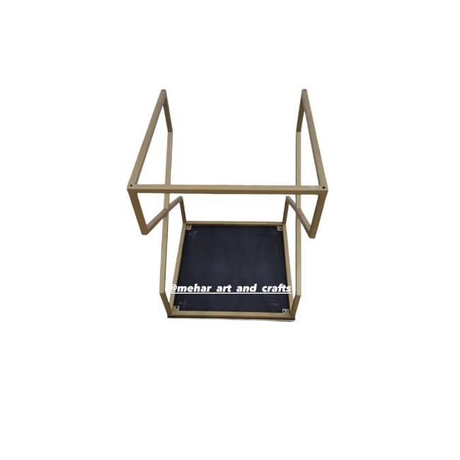 Set of Teak Wood Nesting Tables with Iron Stand MDF Bone Inlay Decorative for Home Hotel Restaurant Use for Living Room Bedroom