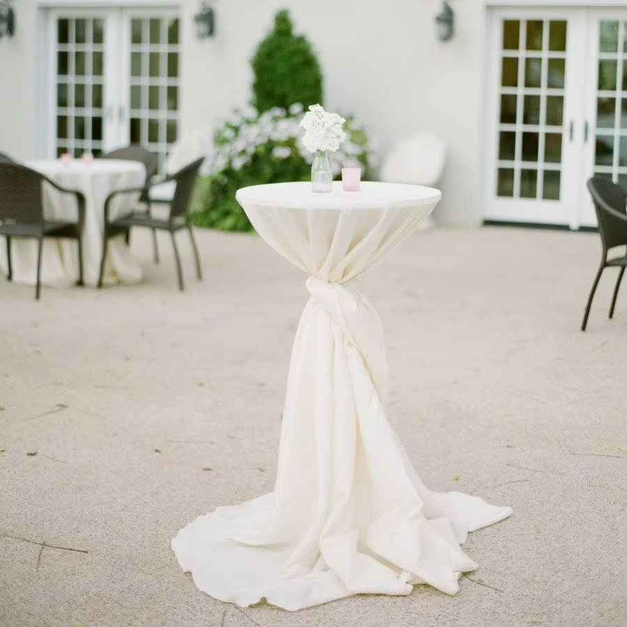 Exclusive North European and American style Hotel Wedding Banquet Decoration Circular Solid Color Patterned Table Cover