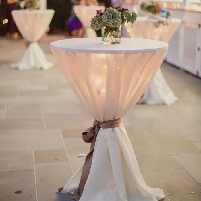 Exclusive North European and American style Hotel Wedding Banquet Decoration Circular Solid Color Patterned Table Cover