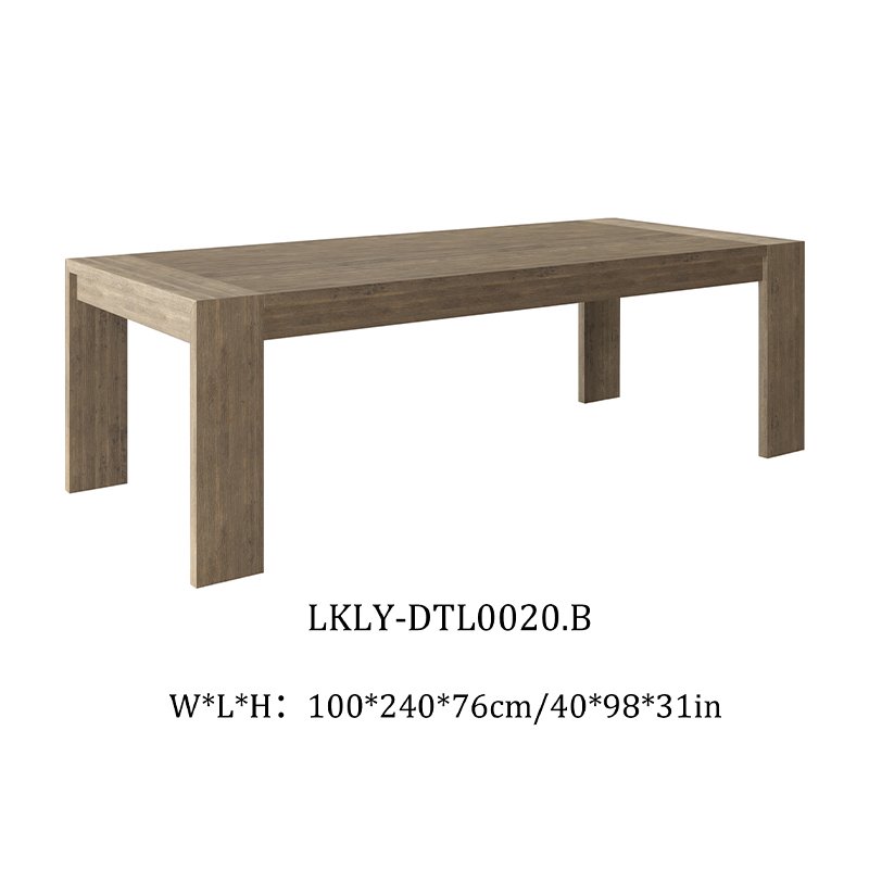 Mrs Woods High Quality Recycled Pine Furniture Rectangle Shape Dining Table Set 4Seater Luxury Moderen