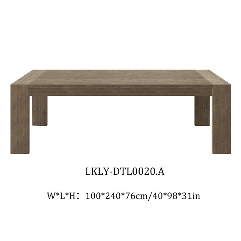 Mrs Woods High Quality Recycled Pine Furniture Rectangle Shape Dining Table Set 4Seater Luxury Moderen